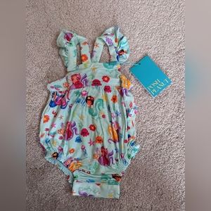 Little Sleepies Bubble romper 0-3mos